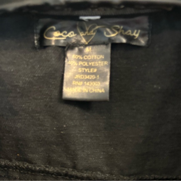 Black denim dress with fringe accent M - Picture 4 of 5